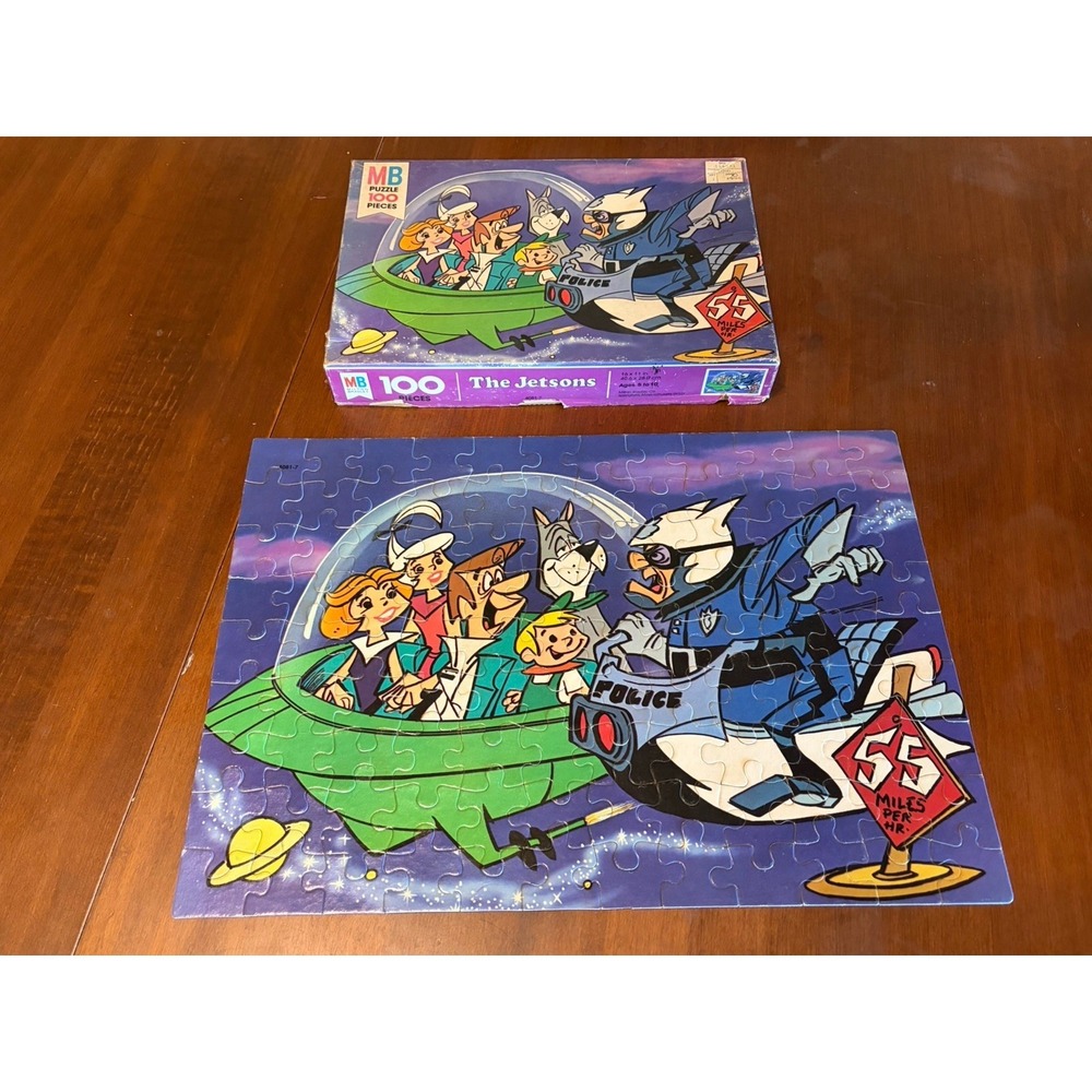 Hanna Barbera The Jetsons Jigsaw Puzzle 100 Pieces Whitman - COMPLETE 16x11 Inch